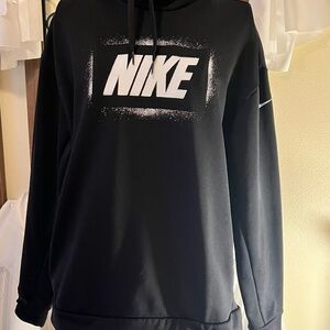 Nike Women’s Black Sweatshirt with White Logo